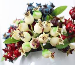 Искусственное растение Aliexpress Beautiful Artificial Plastic small Pomegranate Bush Berry Bouquet F350