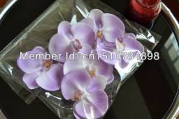 Искусственные цветы Aliexpress Bride-Artificial-Real-Touch-Flowers-Head-6-pieces-lot-Light-Purple-Orchids-head-Wedding-Home-Decoration