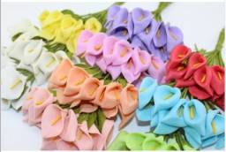 Искусственные цветы Aliexpress flower Bouquet Free shipping 2.5cm head Multicolor handmade pe foam Calla Lily Scrapbooking artificial flowers(36pcs/lot)