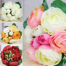 Искусственные цветы Aliexpress (лютики) Vivid Artificial Faux Silk Flower Floral Bridal Bouquet Home Wedding Party Decor DIY Decoration New