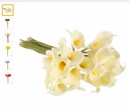 Каллы 10pcs/set New Arrival Calla Lily Home decoration Flower Artificial Bridal Bouquet Wedding Party Craft