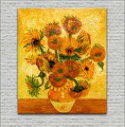 Картина Aliexpress 100% hand-painted Oil Painting on Canvas Van Gogh Sunflowers Modern Home Decoration Art Wall Picture
