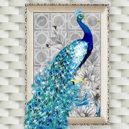 Картина из страз AliExpress 5D Diamond Embroidery Paintings Rhinestone Pasted diy painting cross Stitch Animal Peacock mosaic Room Decor