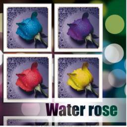 Картина из страз Aliexpress Free Shipping DIY Diamond Painting Pasting 3D Cross Stitch Kit Water Rose Home Mural DIY Picture 28*26cm HS-4-57