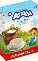 Каша Агуша рисовая с молоком