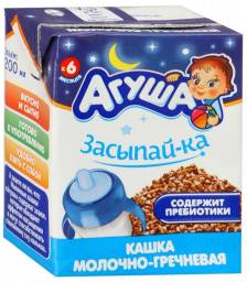 Каша Агуша Засыпай-ка Молочно-гречневая