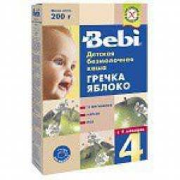 Каша Bebi безмолочная гречка яблоко