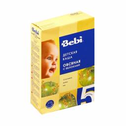 Каша Bebi безмолочная овсяная с яблоками