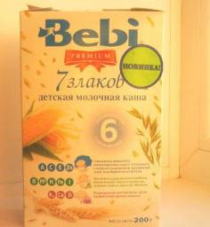 Каша Bebi Молочная PREMIUM 7 злаков