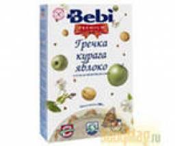 Каша Bebi Premium молочная Гречка, курага