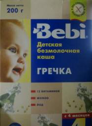 Каша Детская кашка Bebi гречка безмолочная!