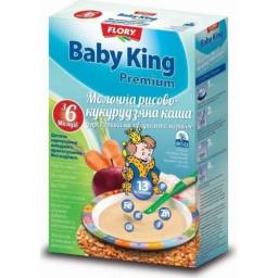 Каша Flory Baby king молочная Рисово-кукурузная с пребиотиками