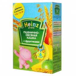 Каша Heinz Пшенично-овсяная с фруктиками