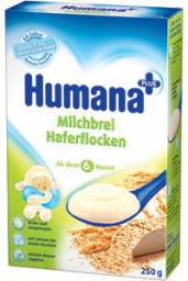 Каша Humana молочная овсяная