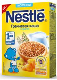 Каша Nestle молочная гречневая с курагой