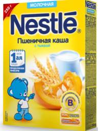 Каша Nestle молочная пшеничная с тыквой
