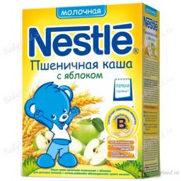 Каша Nestle Пшеничная молочная с яблоком
