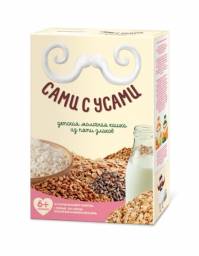 Каша Сами с усами Детская молочная из пяти злаков
