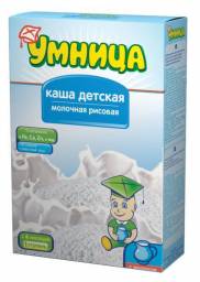Каша Умница Молочная рисовая с 4мес.