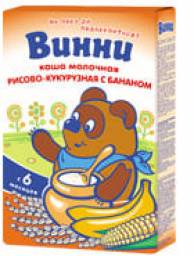 Каша Винни Рисово-кукурузная с бананом