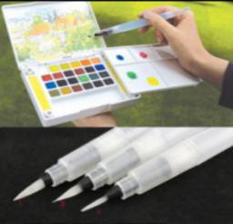 Кисть для рисования Aliexpress Refillable 1Pc Pilot Water Brush Ink Pen for Water Color Calligraphy Drawing Painting Illustration Pen Office Stationery