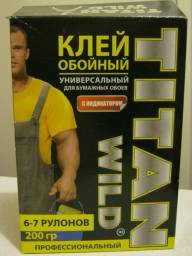 Клей обойный TITAN WILD универсальный для бумажных обоев