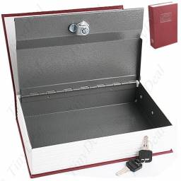 Книга-сейф Tinydeal Creative Disguised Steel Plate Dictionary Appearance Cashbox Cash Box Lock - Middle Size Assorted Color HLI-38943
