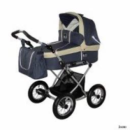 Коляска Zekiwa Touring de luxe 2 в 1 (с люлькой для новорожденных и прогулочным блоком)