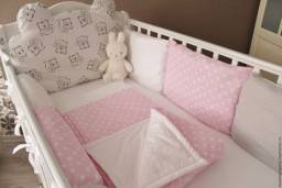 Комплект в кроватку Maminy Zapisky Teddy Pink арт. 1006