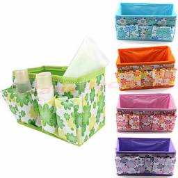 Коробка для хранения косметических принадлежностей Aliexpress Folding Multifunction Makeup Cosmetic Storage Box Container Case OrganizerFree Shipping wholesale/retail