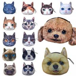 Кошелек Aliexpress Cat Dog Pet Face Women Coin Wallet Purse Mini Bag Kids Coin Purse Pouch Women Wallets Coins Bags