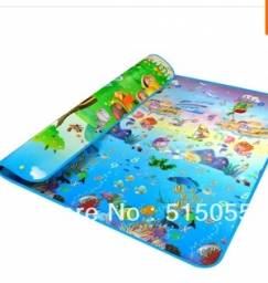 Коврик развивающий Aliexpress New StyleDoulble-Site Baby Play Mat 2*1.8 Ocean And Zoo Child Beach Mat Picnic Carpet Baby Crawling Mat
