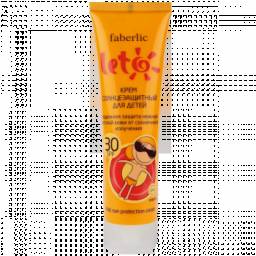 Крем солнцезащитный Faberlic для детей SPF 30 серии LETO