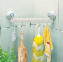 Крючки для ванной Suction Wall Five Linked Hook For Bathroom Storage Tool #1150