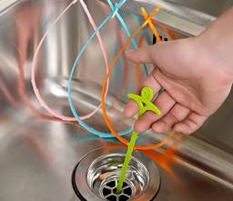 Крючок для чистки труб Aliexpress Smile Sink Cleaning Hooks Pipeline Fluffer Kitchen Pipeline Dredge Hook Sewer WC Dredger Blockades Bathtub Toilet Cleaning Tools