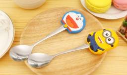 Ложка для кормления Aliexpress New Kawaii Minions Cat Tea Coffee Spoon Cover Case Cartoon Kids Kitchen Accessories Tableware talheres colher aparelho de jantar
