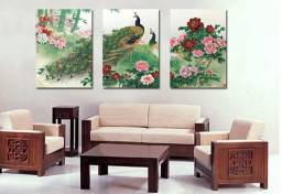 modern mural picture frame decorative painting trippings paintings peacock 50*50CM
