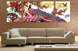 Модульная картина Aliexpress Wall Painting Home Decorative Art Picture The plum blossom with the peacock