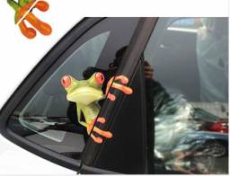 Moodeosa 3D Peep Frog Funny Car Stickers Truck Window Decal Graphics Sticker Freeshipping