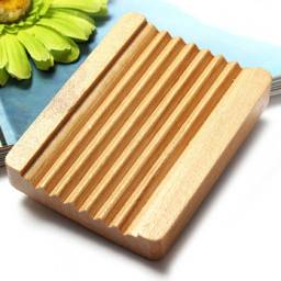 Мыльница Aliexpress Natural Trapezoid Wood Soap Dish