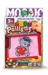 Набор для детского творчества Danko Toys Картина-мозайка из пайеток и глиттера Baby Paillette