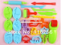 Набор для лепки Aliexpress clay moulds 23 pieces color clay moulds deluxe set multi colors and styles super value play dough tools free shipping ZF174
