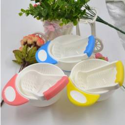 Набор для приготовления детского питания Aliexpress 1Pc Baby Food Handmade Grinding Bowl Supplement Fruits /Vegetables Masher Bowl Baby food grinder Child Holding Fine Grinding Rod