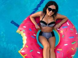 Надувной круг Ebay 4' Foot Inflatable Donut Pool Float Swimming Tube ~ Big Mouth Toys + 1 Million