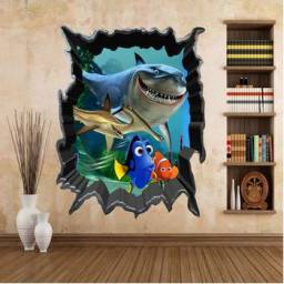 Наклейка "В поисках немо" от aliexpres Cartoon Finding Nemo Sea Fish 3D View Art Wall Stickers Decals Mural Home Decor