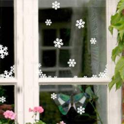 Наклейки интерьерные снежинки Aliexpress wall decal christmas snowflake window glass paste cabinet and new year decorative stickers