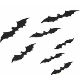 Наклейки Летучие Мыши Aliexpress Black 3D Bat Sticker Wall PVC Halloween Festival DIY Bats Supply Home Decoration