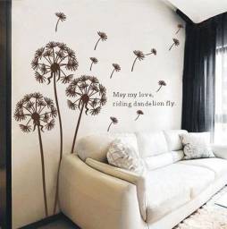 Наклейки на стену Aliexpress Dandelion Flower Tree in the wind Wall Sticker Removable Art Decor Decal Free shipping&amp;Dropshipping