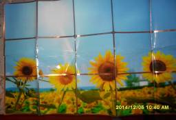 Наклейки на стену Self Adhesive Decal Oil-proof Stickers Kitchen Wall - Sunflower Pattern HKI-122000 от Tinydeal