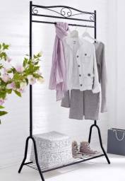 Напольная вешалка / гардероб "Breezy" металл Amazon / Garderobe Kleiderständer mit Metallgestell, schwarz